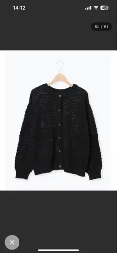 Samansa Mos2 ラーベン編み前後2WAYニット