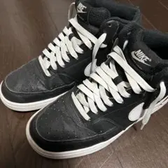 NIKE COURT VISION ブラック/ホワイト ハイカットシューズ