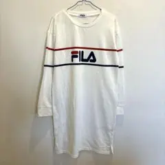 FILA 長袖トレーナー ホワイト　Ｌ　　ア25