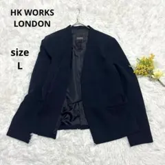 オフィスカジュアル ノーカラージャケット