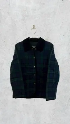 チェック キルティングジャケット