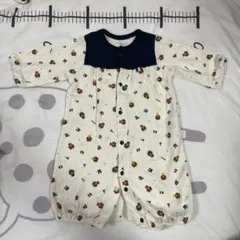 くま柄　ツーウェイオール 長袖 コットン100% 50-60サイズ