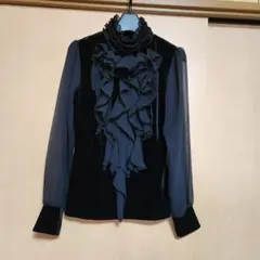 SPICA　フリル付き　ブラウス　ベルベット　　フォーマル