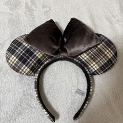 ミニー カチューシャ チェック ディズニー