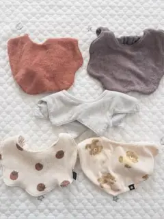 スタイ・よだれかけ 5点セット　まとめ売り　保育園用　バースデイ他　くま