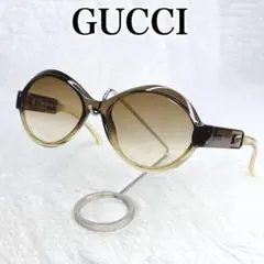 GUCCI Clear Olive Khaki Sunglasses Rare