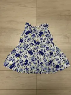 petit main 花柄ワンピース 90cm