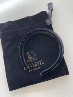 ALEXANDRE DE PARIS ブラックヘアバンド
