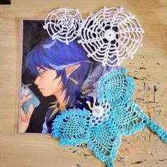 《一点物》手描きイラスト 色紙