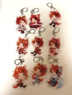 すとぷり莉犬くんアクリルキーホルダー9個セット