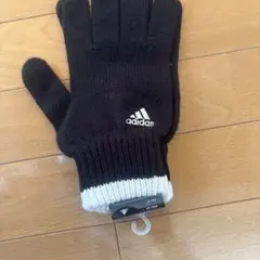 adidas 手袋 黒 滑り止め付き