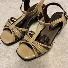 PANSY サンダル　ベージュ　L レディース　パンジー