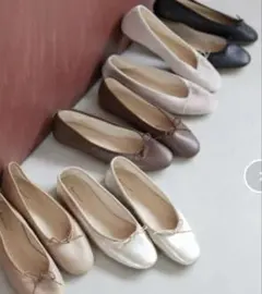 ●美品●ボニータス●バレエシューズ●グレージュ●サイズ37●のサムネイル