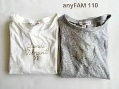 anyFAM Tシャツ 2枚セット 110cmのサムネイル
