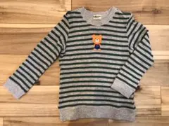 【美品】ミキハウスホットビスケッツ　セーター風トレーナー　110