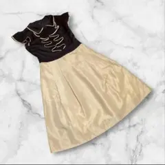 【トッカ】TOCCA（0）フレアワンピース バイカラー フォーマル 切り替え