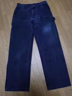 32×32 星タグ Carhartt カーハート ダブルニー USA製 ブラック