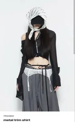 metal trim shirt THEREDTHEREADのサムネイル