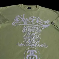 “STUSSY × SLICK” old stussy プリント Tシャツ XL