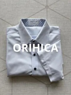 ORIHICA ブルー　ボタンダウンシャツ