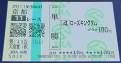 期限切れ単勝馬券】 日本ダービー 2010 ローズキングダム ウマ娘