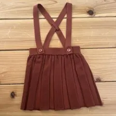 B:MING BEAMS ブラウン プリーツスカート 100 ニットスカート