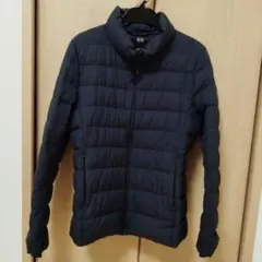 ダウンジャケットネイビー フルジップユニクロ