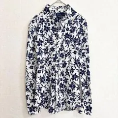 美品✨ポロラルフローレン　フローラルプリント ボタンダウンシャツ　花柄　ポニー