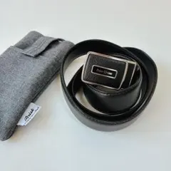 ポロクロス レザーベルト ブラック シンプル POLO CROSS