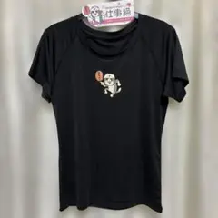 仕事猫 インナー Tシャツ ヨイカ、ヨシ！ ブラック　レディースL くまみね