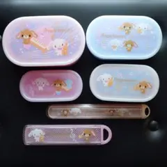 シュガーバニーズ シール容器 4個 ＆ 箸箱/ スプーンケース ランチグッズ