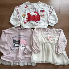 サンリオキャラクターズ トレーナー 3枚セット