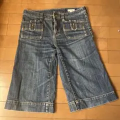デニムブルー クロップドパンツ　anyFAM（オンワード ）