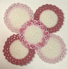 値下げ‼️ハンドメイド コースター 5枚セット