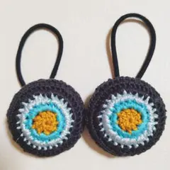 [No.3]ヘアゴム☆くるみボタン☆ヘアアクセ☆2個