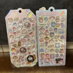 もちもちボンボン　きぐるみボンボン　ボンボンドロップシール2セット