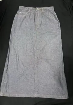 ユニクロ　デニム　ロングスカート