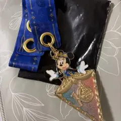 上海 ディズニー フラッグキーホルダー マグネット チャーム ミッキー