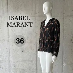 ISABEL MARANT 長袖 ブラウス 花柄 ブラック 36のサムネイル