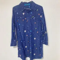 Fur Tees Freaky 宇宙刺繍 長袖ワンピースのサムネイル