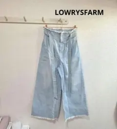 LOWRYSFARM ワイドレッグデニムパンツ