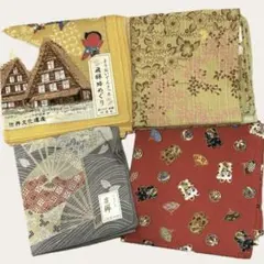 【新品・未使用品】ハンカチ まとめ売り 和柄 4枚セット