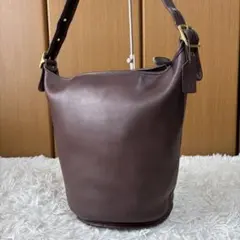 極美品】COACH vintage OLD レザー 巾着 USA製 9952 - メルカリ