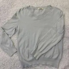 snidel ライトブルー Vネックニットセーター