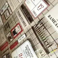海外マスキングテープ　切り売り　PET コラージュ　文字　ラベル　チケット　切手 海外マスキングテープ 切り売り PET コラージュ 文字 ラベル チケット
