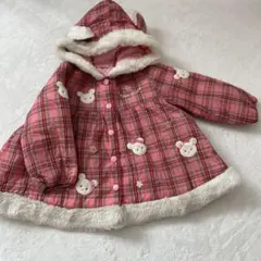 メゾピアノ ピンク チェック柄 アウター SS 95