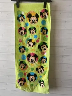 ミッキーマウス タオル グリーン