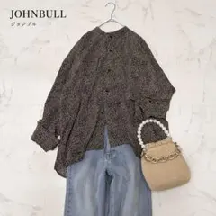 美品　JOHNBULL ジョンブル　アニマルドットスタンドカラーシャツのサムネイル