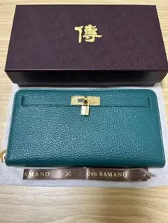 【新品・未使用】傳濱野 ミーティアウォレット 長財布 エバーグリーンのサムネイル