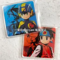【2点セット】 ロックマンエグゼ カプコン 限定特典 アクリルコースター